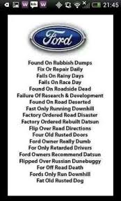 The Meanings Of Ford Ford Jokes Ford Humor Chevy Jokes
