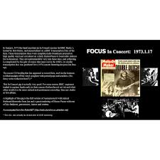 Focus In Concert Focus Mp3 Buy Full Tracklist