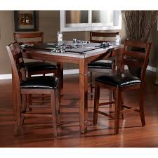 By choosing a matching table and chairs you also save time searching for the perfect fit, giving you more time to focus on spending your precious time. Ahb Rosa 5 Piece Dining Game Table Set With Flip Top Mocha From Hayneedle Com Counter Height Dining Sets Game Table And Chairs American Heritage Billiards