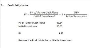 Profitability Index Chartered Financial Analyst Investing Financial Modeling