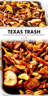 Texas Trash Spicy Chex Mix The Anthony Kitchen Recipe Chex Mix Recipes Snack Mix Recipes Spicy Chex Mix