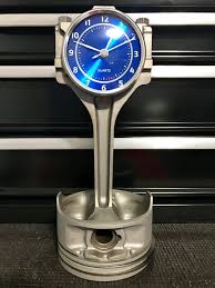 Ford Mustang 4 6l Piston And Rod Clock Etsy Rim Repair Automotive Decor Clock