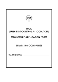 In thane, is an innovative pest control solutions provider with an edge. Fillable Online Ipca Servicing Application Form Project Name Ipca Fax Email Print Pdffiller