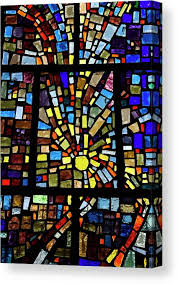 Download stained glass window stock vectors. Abstract Sun Pattern Of Colors In A Stained Glass Window Mosaic Canvas Print Canvas Art By Reimar Gaertner