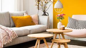 Decoration salon jaune et gris youtube. Une Deco De Salon En Gris Et Jaune Moutarde My Blog Deco