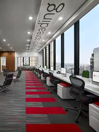 Office Interior A Contemporary Modern Workspace Of The Design Studio Commercial Office Design Office Space Design Office Space