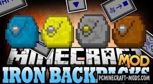 Place the mod file downloaded (.jar or.zip) into the mods folder. Iron Backpacks Mod For Minecraft 1 12 2 1 11 2 1 10 2 1 7 10 Pc Java Mods