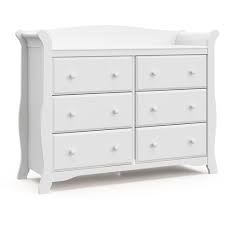 Factory price makeup vanity dressing table dressers 6 drawers bedroom furniture wooden mirrored dresser. Storkcraft Avalon 6 Drawer Dresser White Target