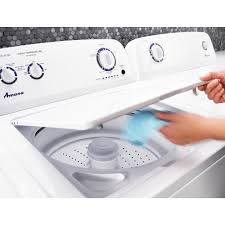 An overloaded basket may keep the door from shutting completely. Amana 3 5 Cu Ft Top Load Washer With Dual Action Agitator In White Nebraska Furniture Mart