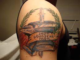 Iron brush is home to twelve tattoo artists, all whom participated in the gallery showing. Iron Sharpens Strike The Box Firefighter Tattoos