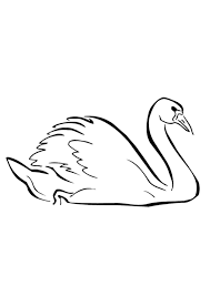 Black and white swan images. Coloring Pages Free Printable Swan Coloring Pages
