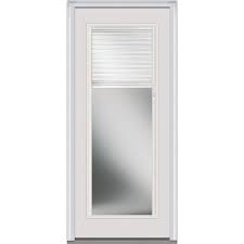Lpd cottage hardwood exterior door 44mmx80x32. Mmi Door 30 In X 80 In Internal Blinds Left Hand Full Lite Classic Primed Steel Prehung Front Door Emj686blpr26l The Home Depot Steel Front Door Mini Blinds Steel Doors Exterior