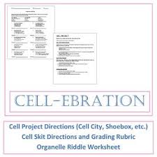 Cell Ebration By Brainiac Teacher Teachers Pay Teachers Cell City Project Cell Cell City