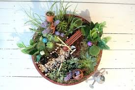 Miniatur Garten Blick Von Oben Mini Garten Holztablett Bastelshop
