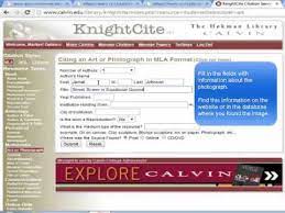 Knightcite is a web based citation generator hosted by the calvin university hekman library that formats bibliographic information per academic standards for use in research papers and scholarly works. Knightcite Guide To Using A Citation Generator Youtube