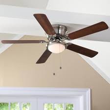 Do you think ceiling fans home depot looks great? Hugger 52 In Led Indoor Brushed Nickel Ceiling Fan With Light Kit Al383led Bn The Home Depot