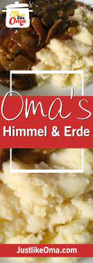 Himmel Und Erde Heaven And Earth Just Like Oma Recipe Austrian Recipes German Food Authentic German Cuisine