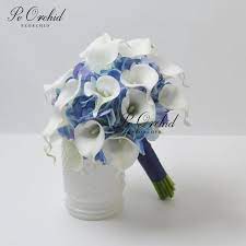 Maybe you would like to learn more about one of these? Peorchid Classic Hydrangea Calla Lily Bridal Bouquet Blue White Country Style Wedding Flowers For Bride Bouquet 2019 New Wedding Bouquets Aliexpress