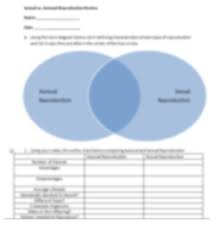 Asexual reproduction produces offspring that are genetically identical to the parent, whereas sexual reproduction produces a similar, but genetically unique offspring. Biology Sexual Vs Asexual Reproduction Comparison Worksheet Tpt