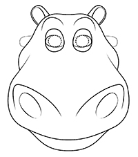 Maskeer kleurende paginas vector masker met object met. Dieren Maskers Op Kinderfilmpjes