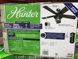 Use your smart phone or smart home applications like apple homekit, amazon alexa and google assistant to control your hunter smart home ceiling fan. Hunter Coral Gables Ii Ceiling Fan Costco Weekender