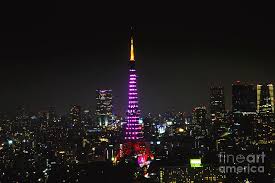 The tower gets lit up in beautiful illumination during the night. Tokyo Tower Night Photograph By Benny Marty