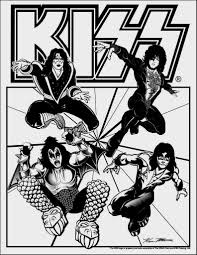 Kiss Band Coloring Pages 791 1023 High Definition Wallpaper Background Wallpapers Kiss Rock Bands Kiss Band Kiss Band Party