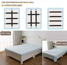 Sofa bed sheets queen size webcreativesco. Elastic Mattress Sheet Fasteners Holder And Suspenders 8pcs Adjustable Bed Sheet Straps Clips Couch Grippers To Hold Sheet Mattress Table Cloth Recliner Ironing Board Cover And More Sofa Bedding Home Kitchen