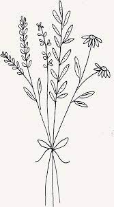 Wildflower Bouquet Drawing Simple Bouquet Drawing Simple Wildflower Drawing Flower Bouquet Drawing Art Drawings Simple