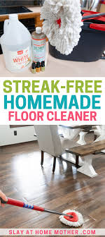 At first, take a splash of vinegar in your bucket. This Homemade Floor Cleaner Smells Like Heaven And Leaves No Streaks Easy To Mix Up Non Toxic And Di In 2020 Diy Floor Cleaner Homemade Floor Cleaners Floor Cleaner