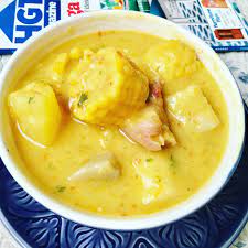A Trinidad Classic Corn Soup With Yellow Split Peas Split Pea Soup Recipe Soup Recipes Trinidad Recipes