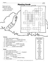 Seed Review Puzzle Worksheet Lesson Plans The Mailbox Word Bank Science Worksheets Lesson Plans