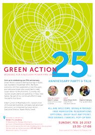 Green Action Anniversary Party & Talk