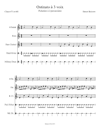 Ostinato A 3 Voix Sheet Music Musescore Com Find information about ostinato bass listen to ostinato bass on allmusic. musescore com