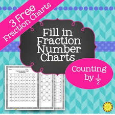 Fil In Fraction Number Charts For Sampler