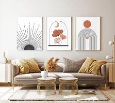 Mid century modern bedroom has its own characteristic and charm that's still quite liked until today. Living Room Decor Boho Room Decor Prints Mid Century Modern Etsy Wall Art Sets Living Room Boho Living Room Decor Living Room Decor Etsy