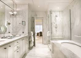 Interesting Luxury Master Bathroom Remodeling Ideas White Marble White Luxury Master Bathrooms Bathroom Remodel Master Modern Luxury Bathroom