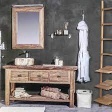 Composizione Mobili Bagno Essenza In Teak Massello Mobile Bagno Bagno Legno Arredamento Bagno