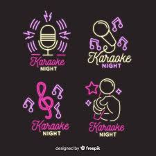 Download Karaoke Night Bar Neon Light Sign Collection For Free En 2020 Karaoke Letreros Vector