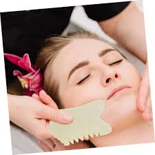 Amazon.com : MERRYHAPY Jade Comb Set Gua Sha Facial Tools Scalp Massage  Natural Scraper for Face Body for Loved Ones : Health & Household