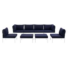 Check spelling or type a new query. Havasu Modern White Navy Outdoor Sectional Eurway