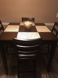 Coviar dining table and chairs with it is not only sturdy but also features a steel tubing and surface panel with an attractive brown wood this wood dining set with bench includes one table and two benches. Signature Design By Ashley Coviar Dining Room Counter Table Set Of 5 Casual Style Brown Walmart Com Walmart Com