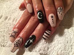 Have you ever heard of bone nails? 51 Goth Nails Ideas Goth Nails Nails Gothic Nails