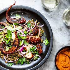 Phuket Nights Grilled Octopus Salad Pulpo Tentacles Seasoned Braised And Seared To Mouthwatering Perfection Ab Octopus Recipes Grilled Octopus Saveur Recipes