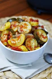 Poke holes in the top of the tomatoes with a skewer. Over 55 Zucchini Recipes Page 2 Of 2 Julie S Eats Treats Squash Recipes Vegetable Recipes Zucchini Recipes