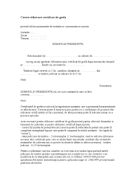 Cererea trebuie sa fie redactata pe un format a4 (fie coala de hartie fie in format electronic), care trebuie sa tina cont de. Model Cerere Model Cerere Eliberare Certificat De Grefa