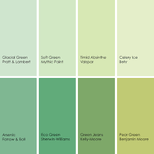 Yellow, gold, orange, peach, rust, purple, lavender color palette idea. Dreaming In Color 8 Gorgeously Green Bedrooms