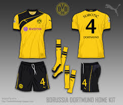 The black and neon kit harked back to designs worn by the dortmund side that rose to prominence in the mid '90s after winning a pair of bundesliga titles and the 1997 uefa champions league. Borussia Dortmund Fantasy Kit