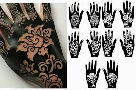 Check spelling or type a new query. Amazon Com Henna Stencil Tattoo 10 Sheets Self Adhesive Beautiful Body Art Designs Temporary Tattoo Templates Beauty
