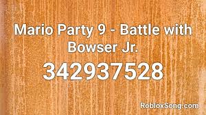 Every time they play, players can earn party points that are used to unlock special items and features. Mario Party 9 Battle With Bowser Jr Roblox Id Roblox Music Codes